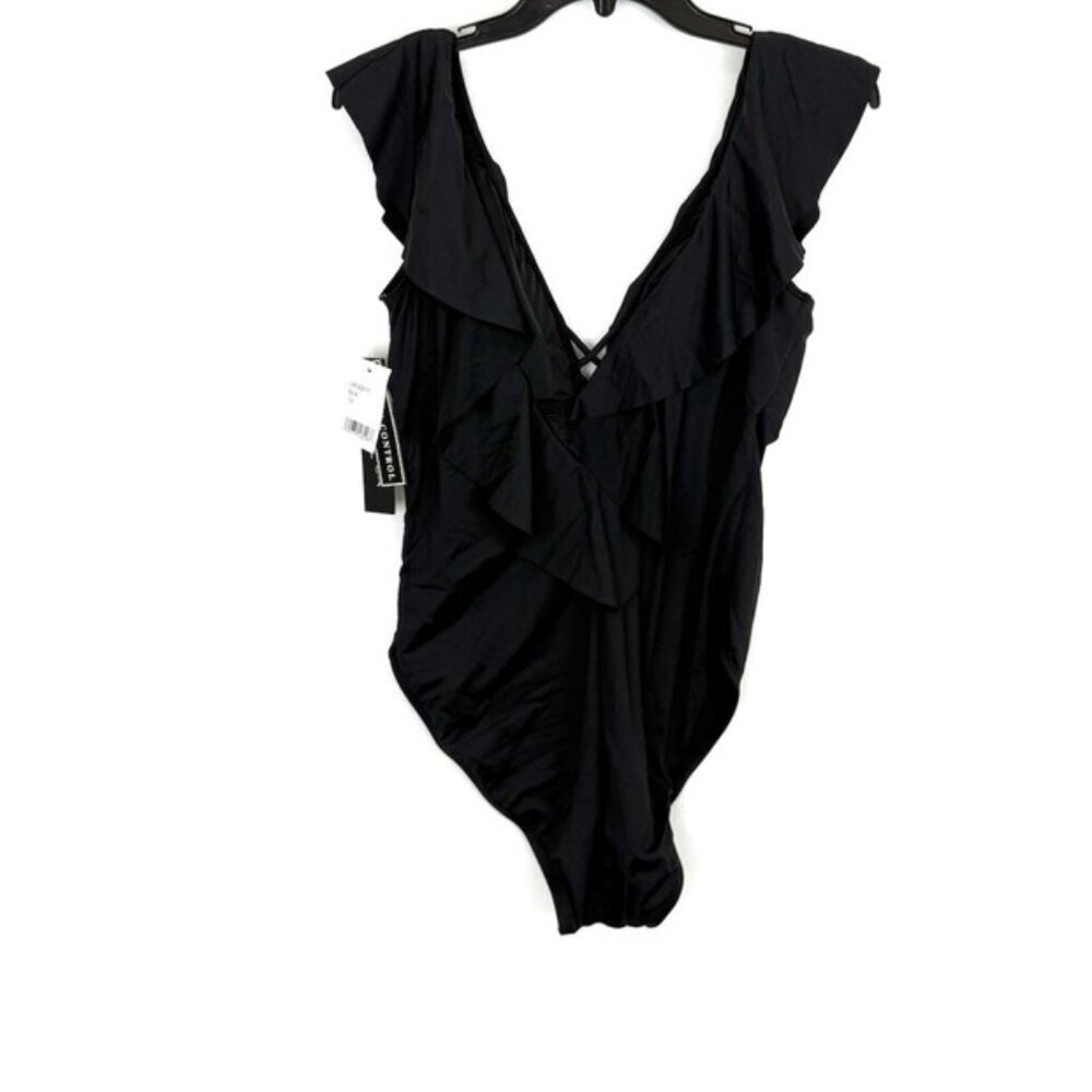 La Blanca Women’s Black One Piece Swimsuit Size 12